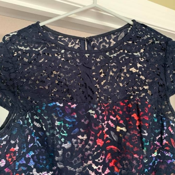 Elegant Multicolor Lace Dress - Picture 4 of 4